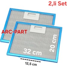 ARC-PART Siemens LC95KA670T 90'lık Davlumbaz Alüminyum Filtre 32X20 cm 2'li Set
