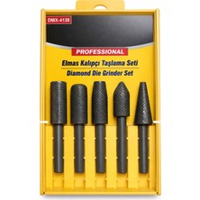 Esranın Dünyası Profesyonel Elmas Metal Kalıpçı Taşlama Seti, 5 Parça DMX-4138