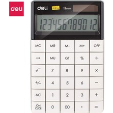 Esranın Dünyası Deli Hesap Makinesi 12 Digit Beyaz