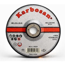 Esranın Dünyası Karbosan Taşlama Diski 180X8X22 Metal Taşlama Kesme Diski Profesyonel Spiral Taş Motoru Diski