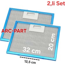 ARC-PART Silverline 3420 90 Cm'lik Davlumbaz Alüminyum Filtre 32X20 cm 2'li Set