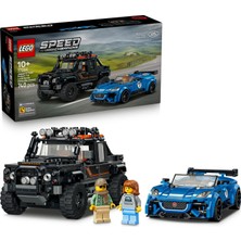 Esranın Dünyası LEGO Speed Champions Jaguar Project 7 ve Land Rover Defender 77264