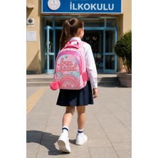 Keskin Color Gökkuşağı Glitter Rainbow Ilkokul Okul Çantası Öğrenci Sırt Çantası Günlük 40 x 26 x 15 cm