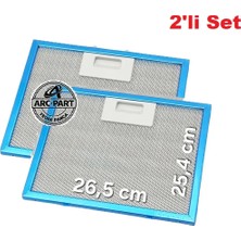 ARC-PART Teka Atv 60 Alüminyum Filtre 26,5X25,4 cm Tel Filtre 2'li Set