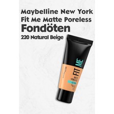 Maybelline New York Maybelline Fit Me Matte Poreless Fondöten 220 Natural Beige
