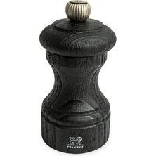Esranın Dünyası Peugeot - Karabiber Değirmeni Bistro Nature Black 10 cm + Adil Ticaretten Siyah Organik Biber - Klasik Öğütme Derecesi Ayarı - Geri Dönüştürülmüş Ahşaptan Pefc Mührü ile - Siyah