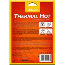 TeknoKapsül Stopever Thermal Hot Sıcak Terapi Flasteri - 6'lı Paket | Kas ve Bel Ağrılarını Hafifletmeye Yardımcı | 8 Saat Etkili Isı Terapisi | Içermez | 12 Adet (6x2)