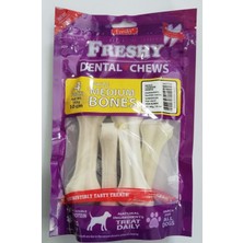 Freshy Beyaz Medium Dental Kemik 4'lü Paket 10CM Köpek Ödülü 145GR