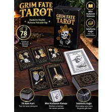 LUXMON Grim Fate Tarot Kartı Destesi - 78 Kart Rehber Kitapçıklı Gotik Tasarım