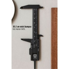 Modacar Lorenzo Vivaldi Serisi Mini Hassas Kumpas (8 cm Ölçüm) Kompakt Cep Boy Cetvel 722906