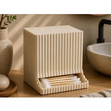 Kulak Çubuğu Saklama Kabı Organizer – Banyo ve Makyaj Düzenleyici 3D Baskı