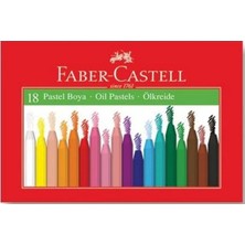 Faber-Castell Pastel Boya, 18 Renk, Yumuşak ve Canlı Renkler