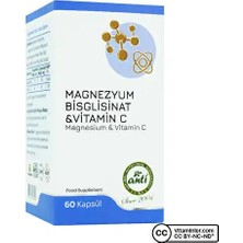 Anti Magnezyum Bisglisinat + C Vitamini 60 Kapsül