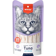 Wanpy Ton Balıklı&yengeçli 25*14 gr Krema Kedi Ödülü