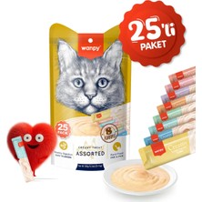 Wanpy Karışık 8 Lezzetli Krema Kedi Ödülü 25*14 gr