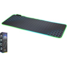 Rgb Mouse Pad 300 x 800 mm Mavi Petek ZR1001 Midastech
