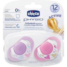 Chicco 2 Li Physio Kauçuk Emzik 12 Ay+ Kız