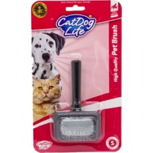 Cat Dog Life Kedi ve Köpekler Için Ahşap Telli Fırça S Boy