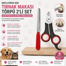 Kedi Köpek Tırnak Makası ve Törpü 2li Set