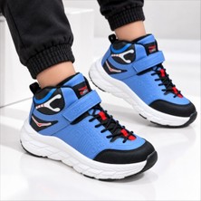Promax Junıor Cırtlı Çocuk Sneaker Bot Mavi Siyah 31-35