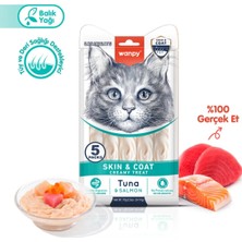 Wanpy Skin Coat Ton Somon Kedi Krema 5 Li