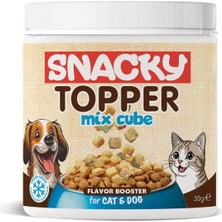 Snacky Kedi Köpek Ödül Topper Mix Cube 30 gr