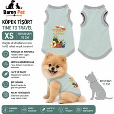Köpek Tişörtü Xs Beden Boyun Çapı 20 cm Nefes Alabilen Baskılı - Mint Yeşili