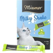 Baron Pet Miamor Kedi Ödül Milk Shake Hindili 4×20 g Eğitim ve Ödüllendirme İçin Lezzetli Seçenek