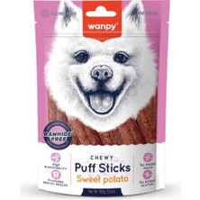 Wanpy Puff Sticks Sweet Potato Köpek Ödülü 100G