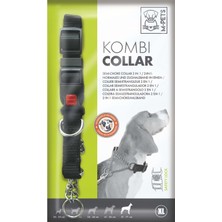 M-Pets Kombi Yarı Boğmalı Köpek Eğitim Tasması 2 In 1 Xl 51-71 cm - Siyah