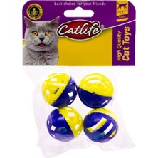 Catlife Zilli Kedi Oyuncağı 4'lü Paket Top