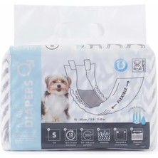 M-Pets Diapers Erkek Köpekler Için Külot S Boy 12 Li