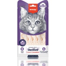 Wanpy Ton Balık Kızılcık Kısır Kedi Krema Ödül 5 Li