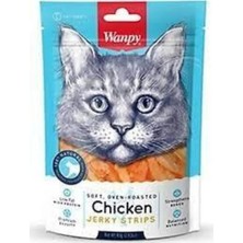 Wanpy Chicken Jerky Strips Kedi Ödülü 80 gr