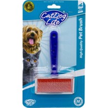 Cat Dog Life Kedi ve Köpekler Için Telli Fırça M Boy