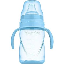 Mamajoo Kulplu Akıtmaz Alıştırma Bardağı 270 ml Powder Blue & Anti- Kolik Uç (4 Adet)