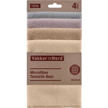 Vakker Nord Microfiber Temizlik Bezi 4'lü 2 Adet
