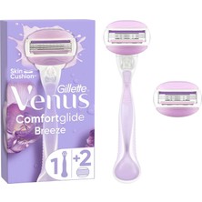 Gillette Venus Comfortglide Breeze Tıraş Makinesi + 2 Adet Yedek Başlık 5 Adet