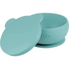 OiOi Vakumlu Kapaklı Kase Bowly Aqua Green (4 Adet)