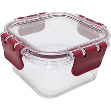 Evmoni Kare Kilitli Saklama Kabı 400 ml 5 Adet