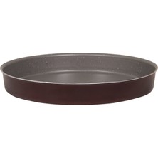 Mehtap Mor Granit Yuvarlak Tepsi 34 cm 4 Adet