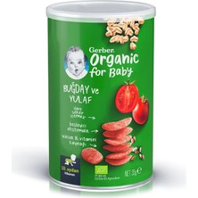 Gerber Organik Buğday ve Yulaf Bebek Atıştırmalığı 35 gr 10+ Ay (5 Adet)