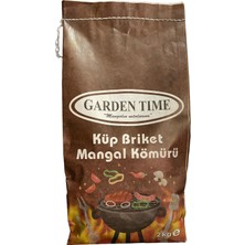 Garden Time Premium Küp Briket Kömür 2kg 3 Adet
