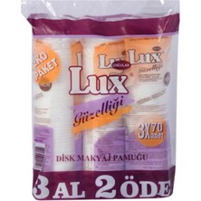 Lux Disk Makyaj Pamuğu Ekonomik Paket 3 x 70'li 4 Adet