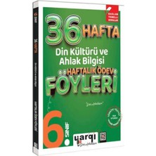 Yargı Yayınevi 6. Sınıf Din Kültürü ve Ahlak Bilgisi 36 Haftalık Ödev Föyleri
