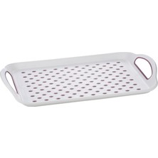 Bee Home Kaydırmaz Plastik Tepsi 32 x 47 cm 4 Adet