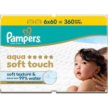 Prima Pampers Aqua Soft Touch Islak Mendil 6X60 Adet (5 Adet)