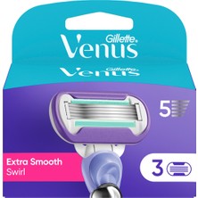 Gillette Venus Extra Smooth Swirl Yedek Bıçak Kadın 3'lü 5 Adet