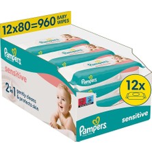Prima Pampers Sensitive Islak Mendil 12X80 Adet