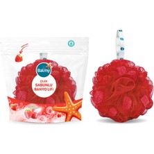 Balmy Naturel Balmy Çilek Sabunlu Banyo Lifi 3 Adet